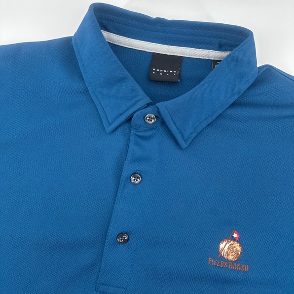 Dunning Golf Other - Dunning Golf Polo Shirt Mens Extra Large XL Blue Fields Ranch PGA Frisco Texas